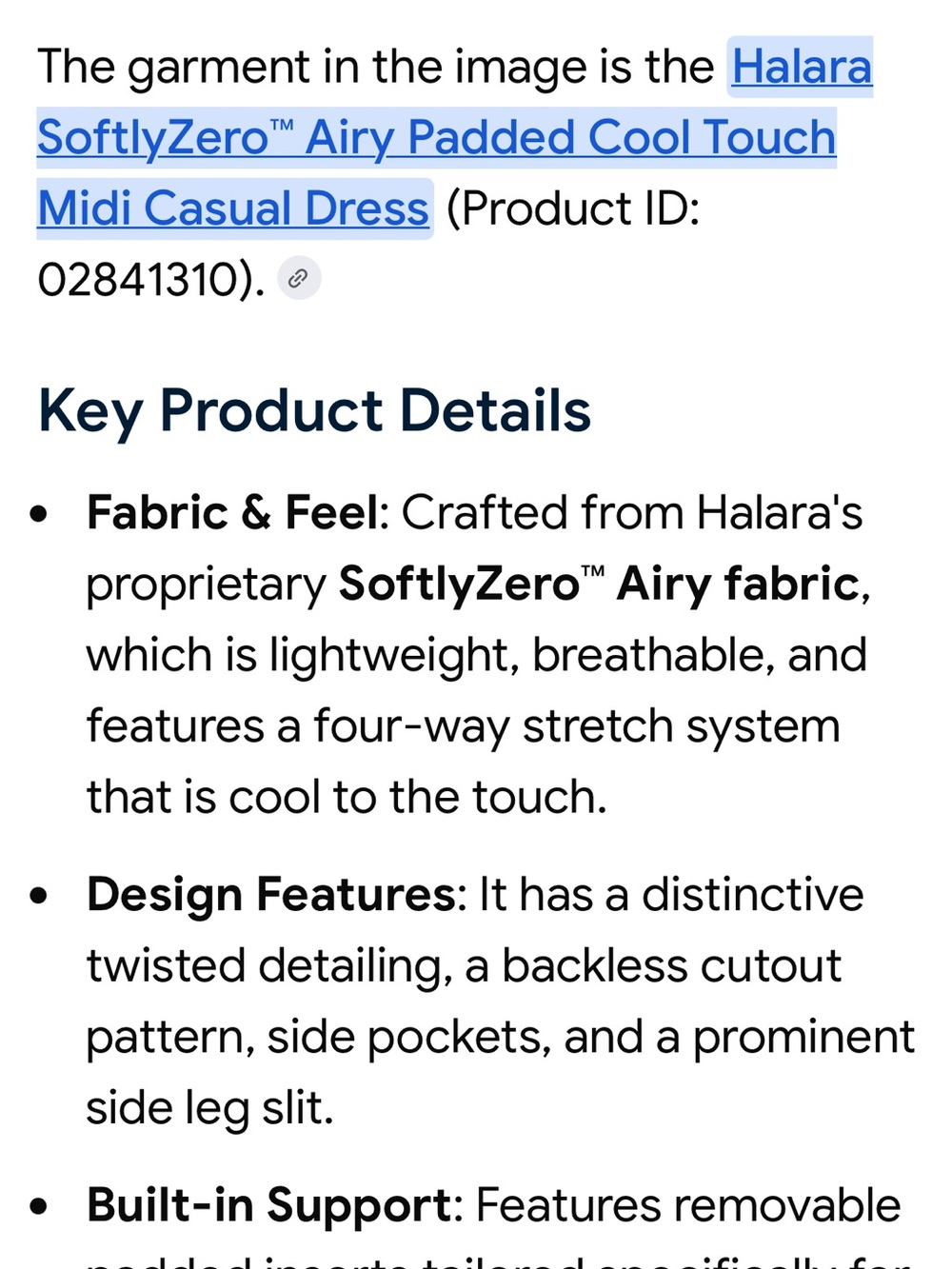 Halara Softly Zero Airy Midi dress. Size M - Picture 10 of 10